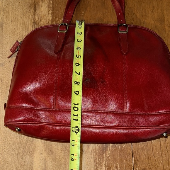El Portal Red Leather Bag - Picture 5 of 13